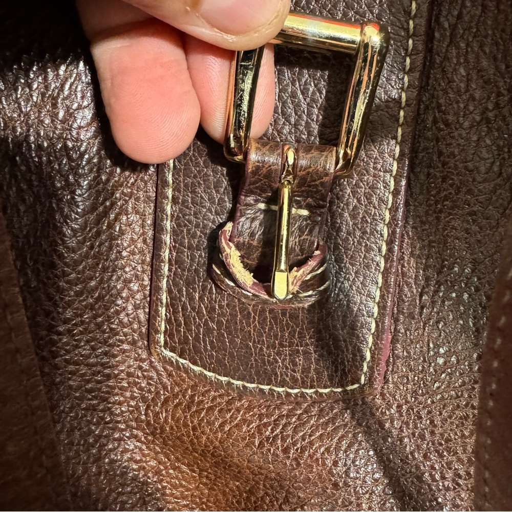 Dooney & Bourke vintage Brown Leather Tote with Timeless Elegance - Picture 12 of 12